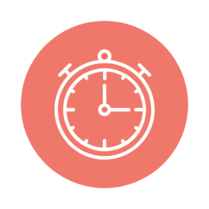 circle icon of a stopwatch