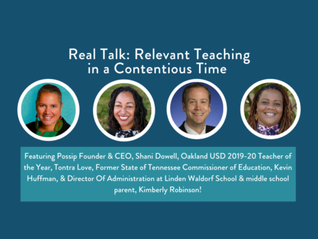 Four speakers shown to discuss Real Talk event on October 5th, 2021