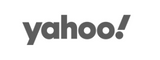 yahoo logo in black and white.