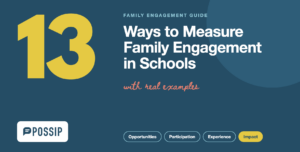 A graphic for the post: 13 ways to measure family engagment